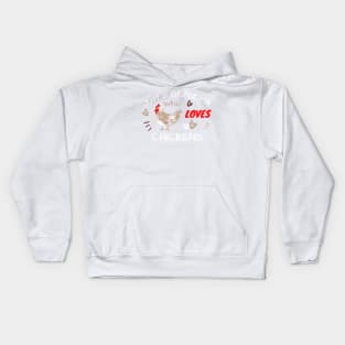 JUST A GRANDPA WHO LOVES CHICKENS | Fun Gift for Grandpas Kids Hoodie